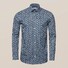Eton Fine Twill Glassblower Pattern Overhemd Donker Blauw