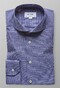 Eton Fine Twill Micro Check Overhemd Donker Blauw