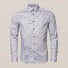 Eton Fine Twill Pattern Uni Overhemd Grijs