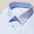 Eton Fine Twill Pattern Uni Overhemd Licht Blauw