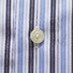 Eton Fine Twill Stretch Stripe Overhemd Avond Blauw