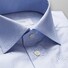 Eton Fine Twill Stretch Uni Overhemd Pastel Blauw Melange
