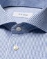 Eton Fine Twill Stripe Extra Long Staple Cotton Overhemd Blauw