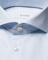 Eton Fine Twill Stripe Extra Long Staple Cotton Overhemd Licht Blauw