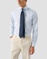 Eton Fine Twill Stripe Extra Long Staple Cotton Overhemd Licht Blauw