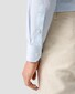 Eton Fine Twill Stripe Extra Long Staple Cotton Overhemd Licht Blauw