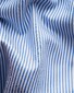 Eton Fine Twill Stripe Extra Long Staple Cotton Shirt Blue