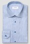 Eton Fine Twill Striped Cotton Shirt Blue