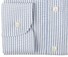 Eton Fine Weave Stripe Contemporary Fit Shirt Mid Blue