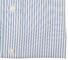 Eton Fine Weave Stripe Slim Fit Overhemd Midden Blauw
