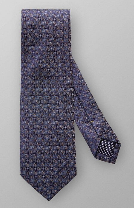 Eton Fine Woven Pattern Tie Navy