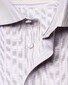 Eton Fine Woven Piqué Subtle Stripe Mother of Pearl Buttons Shirt Purple