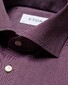 Eton Flanel Ultra Soft Overhemd Donker Rood