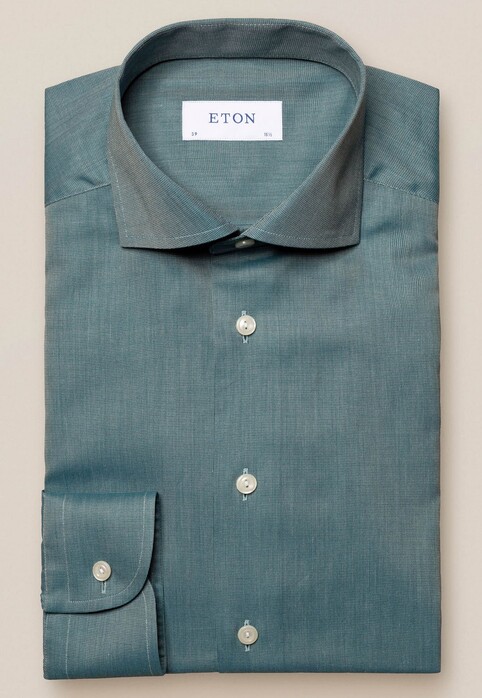 Eton Flannel Ultra Soft Shirt Green