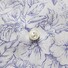 Eton Floral Contrast Poplin Overhemd Donker Blauw