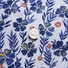 Eton Floral Detail Sleeve 7 Shirt Deep Blue Melange