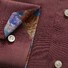 Eton Floral Detail Uni Signature Twill Overhemd Burgundy