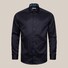 Eton Floral Effect Details Signature Twill Cutaway Collar Overhemd Navy
