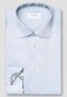 Eton Floral Effect Details Signature Twill Cutaway Collar Shirt Light Blue