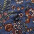 Eton Floral Flannel Button Down Shirt Dark Evening Blue