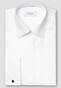 Eton Floral Jacquard Tuxedo Shirt Mother of Pearl Buttons White