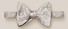 Eton Floral Jacquard Weave Self Tied Bow Tie Light Grey