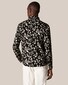 Eton Floral Knit Jacquard Overhemd Zwart