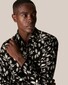 Eton Floral Knit Jacquard Shirt Black