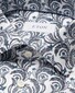 Eton Floral Leaves Fantasy Signature Twill Overhemd Blauw