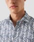 Eton Floral Leaves Fantasy Signature Twill Shirt Blue