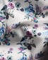 Eton Floral Pattern Cotton Twill Overhemd Lichtblauw-Multi