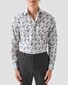 Eton Floral Pattern Cotton Twill Shirt Light Blue-Multi