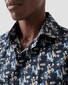 Eton Floral Pattern Cotton Twill Shirt Navy-Multi
