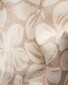 Eton Floral Pattern Garment Washed Resort Shirt Light Brown