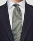 Eton Floral Pattern Linen Silk Multi Texture Tie Green