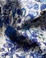 Eton Floral Pattern Signature Twill Overhemd Blauw
