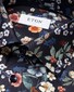 Eton Floral Pattern Signature Twill Overhemd Navy-Multi