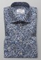Eton Floral Poplin Extra Long Sleeve Overhemd Diep Blauw