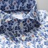 Eton Floral Print Twill Overhemd Diep Blauw