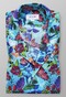 Eton Floral Resort Shirt Pastel Blue