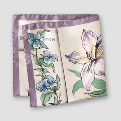 Eton Floral Silk Pochet Multicolor