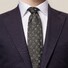 Eton Floral Silk Tie Das Donker Groen