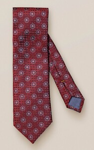 Eton Floral Silk Tie Tie Dark Red