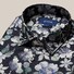 Eton Floral Silk Twill Mother of Pearl Buttons Overhemd Navy