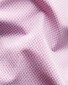 Eton Four Way Stretch Fine Micro Pattern Overhemd Roze