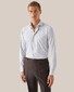 Eton Four Way Stretch Fine Micro Pattern Shirt Light Grey