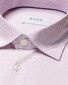 Eton Four Way Stretch Fine Pattern Overhemd Roze