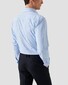 Eton Four-Way Stretch Micro Check Wide Spread Collar Overhemd Licht Blauw