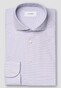 Eton Four-Way Stretch Micro Check Wide Spread Collar Shirt Light Purple