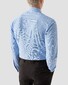 Eton Four-Way Stretch Micro Pattern Shirt Blue